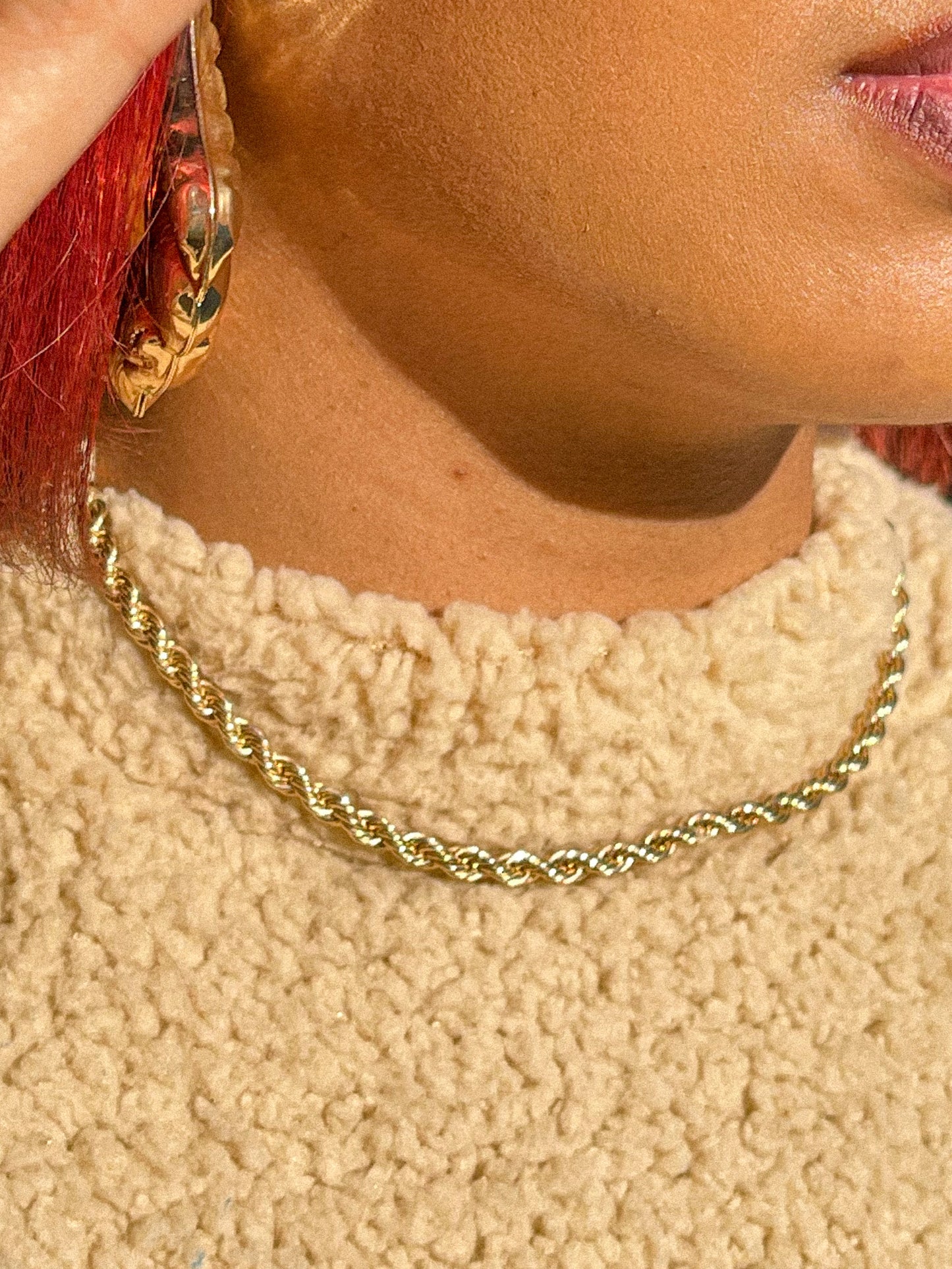 "ROPE" GOLD NECKLACE